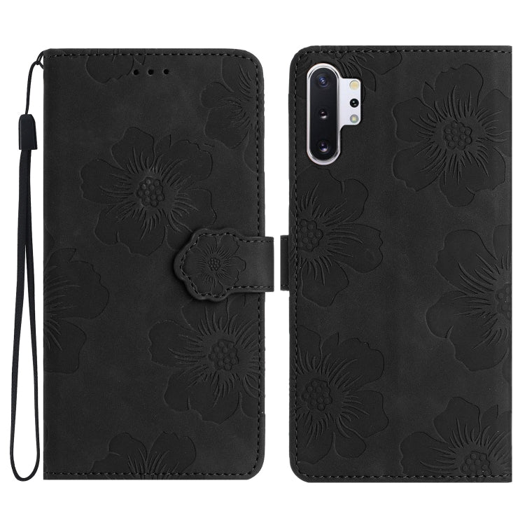 Custodia portafoglio in pelle con motivo floreale Galaxy Note