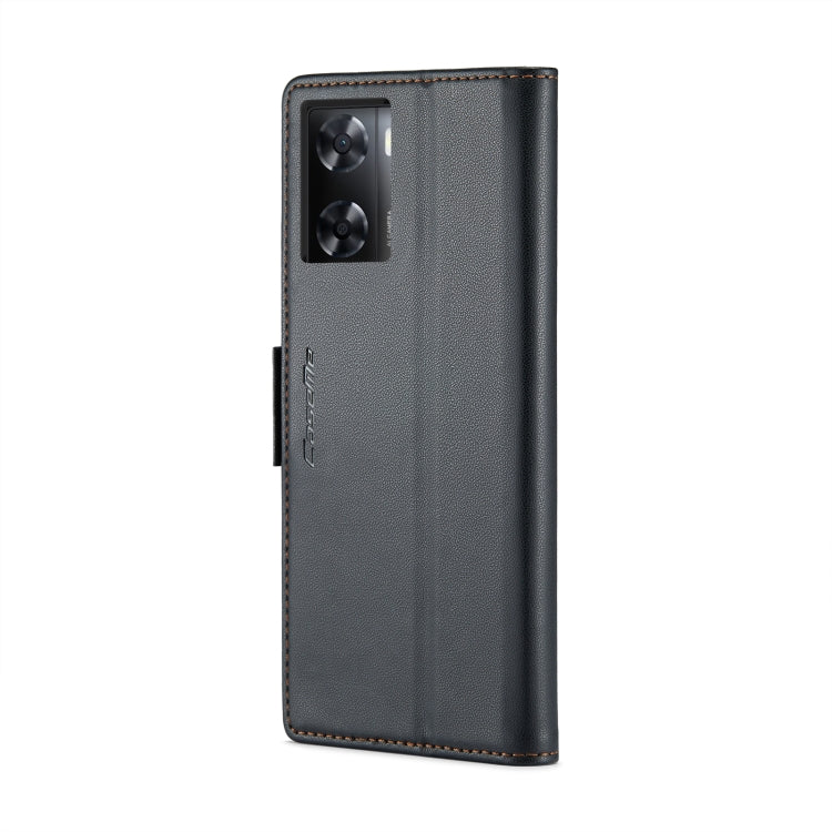 Custodia per telefono in pelle antifurto RFID CaseMe 023 con fibbia a farfalla, For OPPO A57 4G Global/A57s 4G Global, For OPPO Reno8 T 4G, For OPPO Reno10 5G Global／Reno10 Pro Global, For OPPO A77 4G Global / A57e 4G