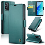 Custodia per telefono in pelle antifurto RFID CaseMe 023 con fibbia a farfalla, For OPPO A57 4G Global/A57s 4G Global, For OPPO Reno8 T 4G, For OPPO Reno10 5G Global／Reno10 Pro Global, For OPPO A77 4G Global / A57e 4G