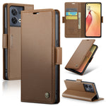 Custodia per telefono in pelle antifurto RFID CaseMe 023 con fibbia a farfalla, For OPPO A78 4G, For OPPO A77s, For OPPO Reno8 Pro 5G Global, For OPPO Reno7 Z Global/Reno7 Lite Global