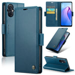 Custodia per telefono in pelle antifurto RFID CaseMe 023 con fibbia a farfalla, For OPPO Reno8 Lite Global, For OPPO F21 Pro 5G Globa/Reno8 Z Global, For OPPO Reno7 4G Indonesia/F21 Pro 4G/Reno8 4G, For OPPO Reno8 T 5G/A1 Pro 5G