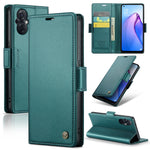 Custodia per telefono in pelle antifurto RFID CaseMe 023 con fibbia a farfalla, For OPPO Reno8 Lite Global, For OPPO F21 Pro 5G Globa/Reno8 Z Global, For OPPO Reno7 4G Indonesia/F21 Pro 4G/Reno8 4G, For OPPO Reno8 T 5G/A1 Pro 5G
