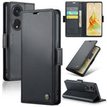 Custodia per telefono in pelle antifurto RFID CaseMe 023 con fibbia a farfalla, For OPPO Reno8 Lite Global, For OPPO F21 Pro 5G Globa/Reno8 Z Global, For OPPO Reno7 4G Indonesia/F21 Pro 4G/Reno8 4G, For OPPO Reno8 T 5G/A1 Pro 5G