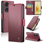 Custodia per telefono in pelle antifurto RFID CaseMe 023 con fibbia a farfalla, For OPPO Reno8 Lite Global, For OPPO F21 Pro 5G Globa/Reno8 Z Global, For OPPO Reno7 4G Indonesia/F21 Pro 4G/Reno8 4G, For OPPO Reno8 T 5G/A1 Pro 5G