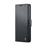 Custodia per telefono in pelle antifurto RFID CaseMe 023 con fibbia a farfalla, For OPPO Reno8 5G Global, For OPPO A96 4G Global/A36 4G/K10 4G/A76 4G