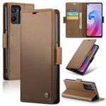 Custodia per telefono in pelle antifurto RFID CaseMe 023 con fibbia a farfalla, For OPPO Reno8 5G Global, For OPPO A96 4G Global/A36 4G/K10 4G/A76 4G