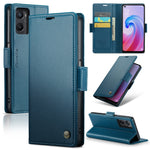 Custodia per telefono in pelle antifurto RFID CaseMe 023 con fibbia a farfalla, For OPPO Reno8 5G Global, For OPPO A96 4G Global/A36 4G/K10 4G/A76 4G