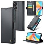 Custodia per telefono in pelle antifurto RFID CaseMe 023 con fibbia a farfalla, For OPPO A78 4G, For OPPO A77s, For OPPO Reno8 Pro 5G Global, For OPPO Reno7 Z Global/Reno7 Lite Global