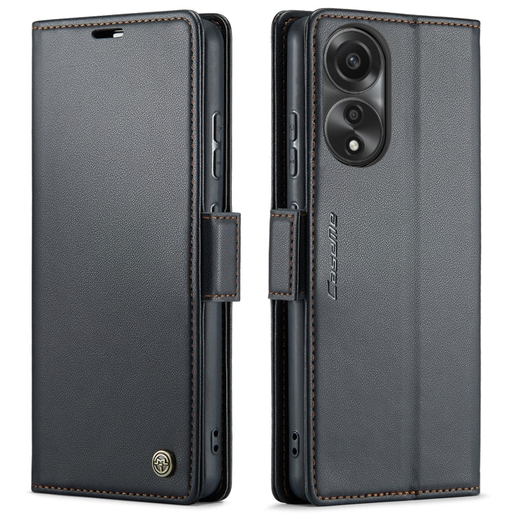 Custodia per telefono in pelle antifurto RFID CaseMe 023 con fibbia a farfalla, For OPPO A78 4G, For OPPO A77s, For OPPO Reno8 Pro 5G Global, For OPPO Reno7 Z Global/Reno7 Lite Global