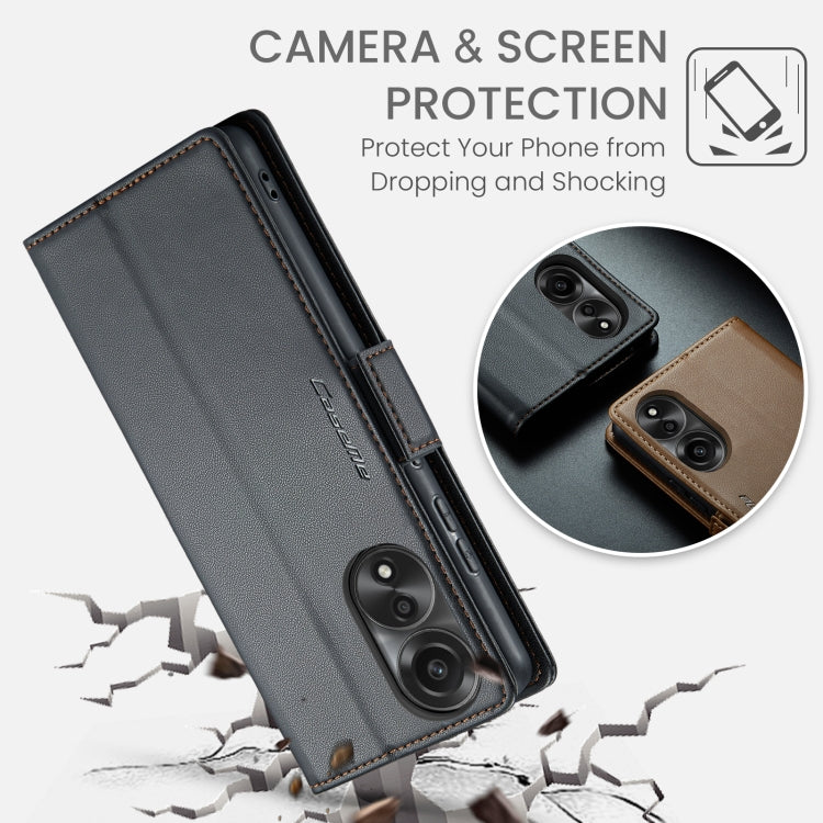 Custodia per telefono in pelle antifurto RFID CaseMe 023 con fibbia a farfalla, For OPPO A78 4G, For OPPO A77s, For OPPO Reno8 Pro 5G Global, For OPPO Reno7 Z Global/Reno7 Lite Global