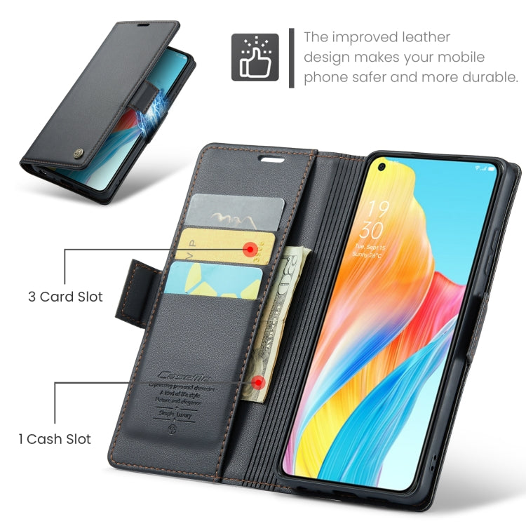 Custodia per telefono in pelle antifurto RFID CaseMe 023 con fibbia a farfalla, For OPPO A78 4G, For OPPO A77s, For OPPO Reno8 Pro 5G Global, For OPPO Reno7 Z Global/Reno7 Lite Global