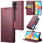 Custodia per telefono in pelle antifurto RFID CaseMe 023 con fibbia a farfalla, For OPPO A78 4G, For OPPO A77s, For OPPO Reno8 Pro 5G Global, For OPPO Reno7 Z Global/Reno7 Lite Global