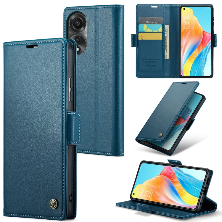 Custodia per telefono in pelle antifurto RFID CaseMe 023 con fibbia a farfalla, For OPPO A78 4G, For OPPO A77s, For OPPO Reno8 Pro 5G Global, For OPPO Reno7 Z Global/Reno7 Lite Global