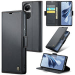 Custodia per telefono in pelle antifurto RFID CaseMe 023 con fibbia a farfalla, For OPPO A57 4G Global/A57s 4G Global, For OPPO Reno8 T 4G, For OPPO Reno10 5G Global／Reno10 Pro Global, For OPPO A77 4G Global / A57e 4G
