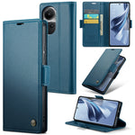 Custodia per telefono in pelle antifurto RFID CaseMe 023 con fibbia a farfalla, For OPPO A57 4G Global/A57s 4G Global, For OPPO Reno8 T 4G, For OPPO Reno10 5G Global／Reno10 Pro Global, For OPPO A77 4G Global / A57e 4G