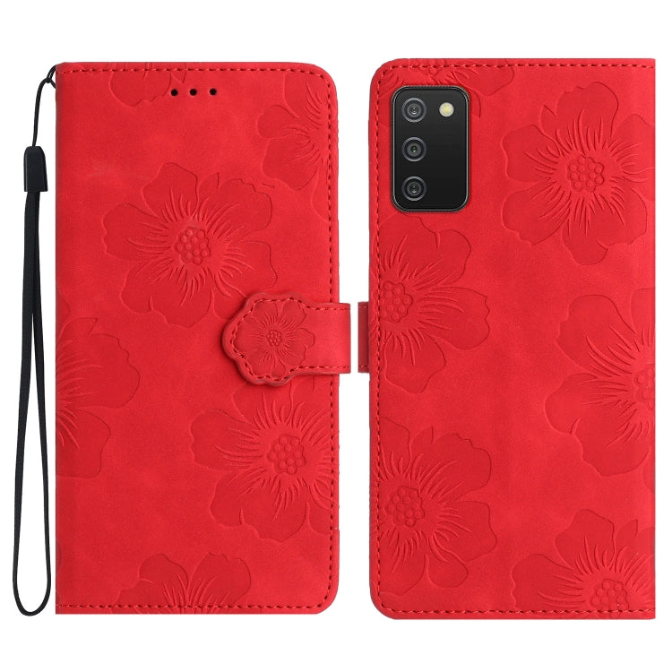 Custodia portafoglio in pelle con motivo floreale per Samsung
