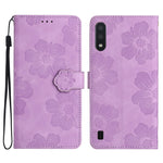 Custodia portafoglio in pelle con motivo floreale per Samsung Gal
