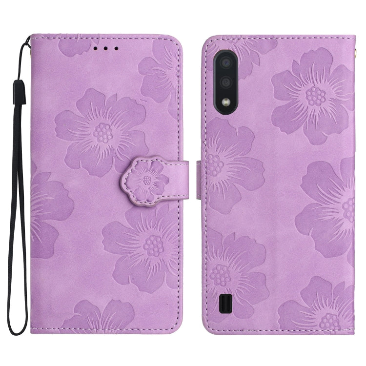 Custodia portafoglio in pelle con motivo floreale per Samsung Gal