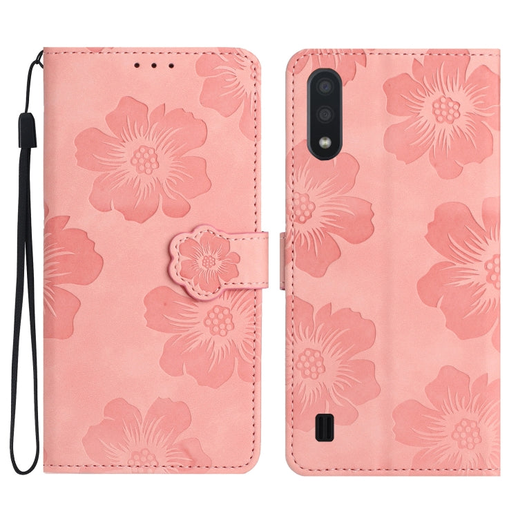 Custodia portafoglio in pelle con motivo floreale per Samsung Gal