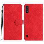 Custodia portafoglio in pelle con motivo floreale per Samsung Gal