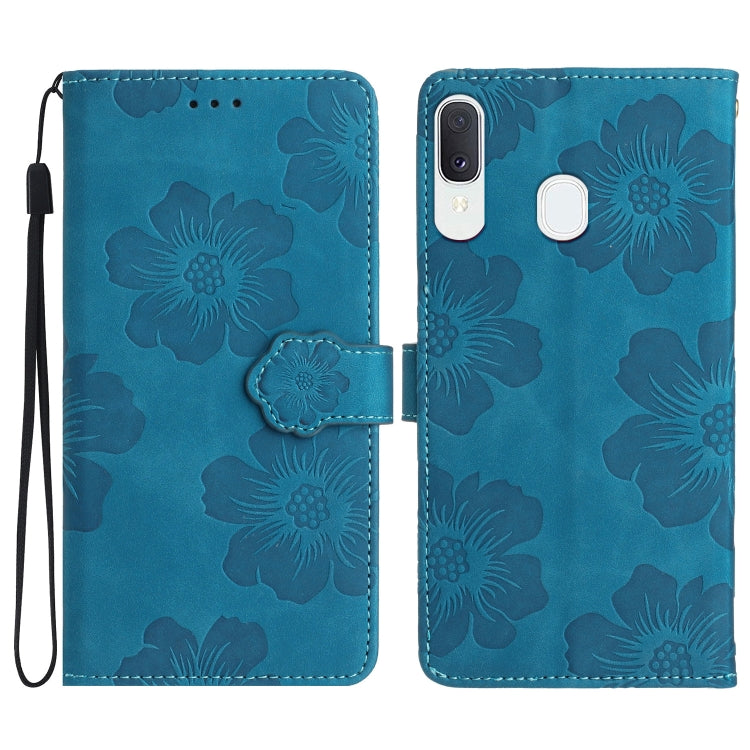 Custodia portafoglio in pelle con motivo floreale per Samsung Gal