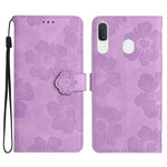 Custodia portafoglio in pelle con motivo floreale per Samsung Gal