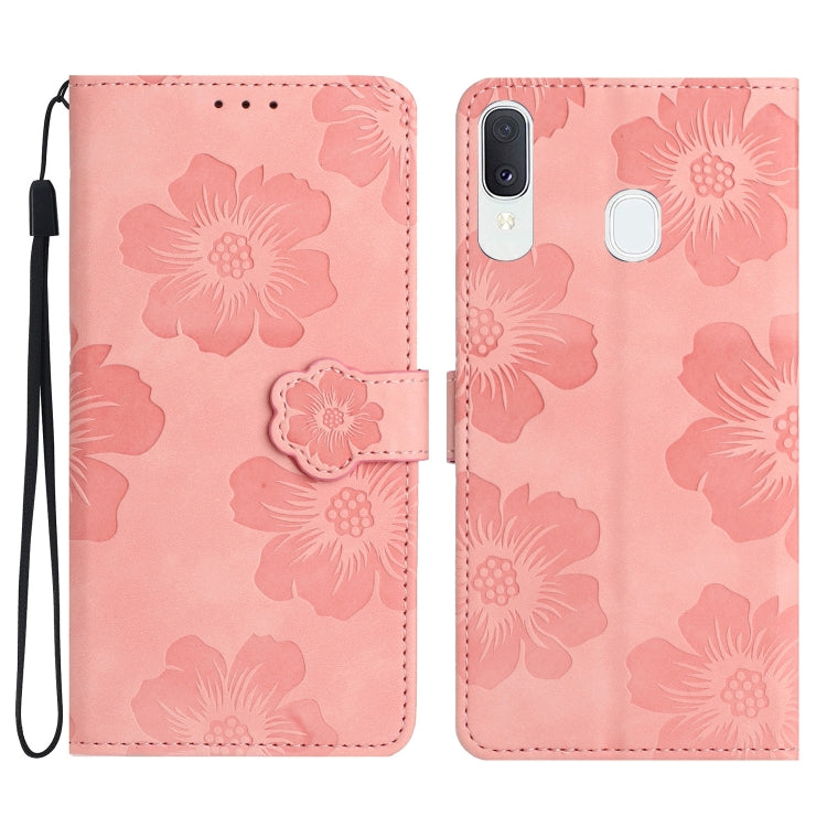 Custodia portafoglio in pelle con motivo floreale per Samsung Gal