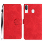 Custodia portafoglio in pelle con motivo floreale per Samsung Gal