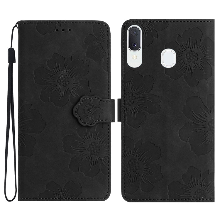 Custodia portafoglio in pelle con motivo floreale per Samsung Gal