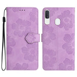 Custodia portafoglio in pelle con motivo floreale per Samsung Gal