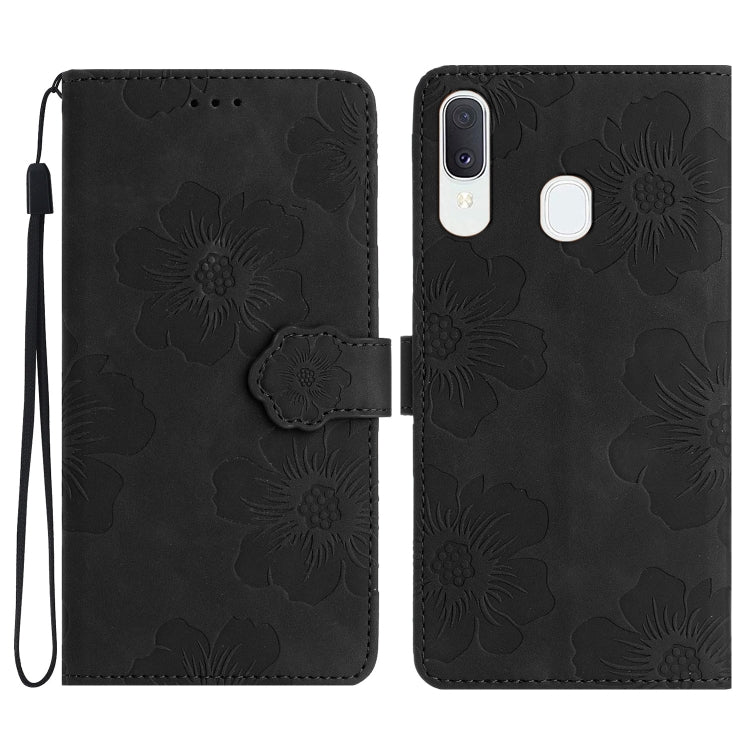Custodia portafoglio in pelle con motivo floreale per Samsung Gal