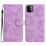 Custodia portafoglio in pelle con motivo floreale per Samsung Gal