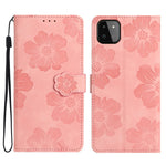 Custodia portafoglio in pelle con motivo floreale per Samsung Gal