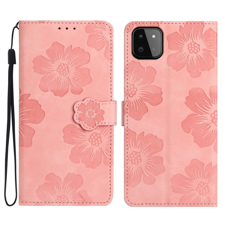 Custodia portafoglio in pelle con motivo floreale per Samsung Gal