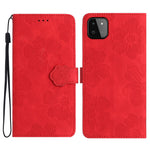 Custodia portafoglio in pelle con motivo floreale per Samsung Gal