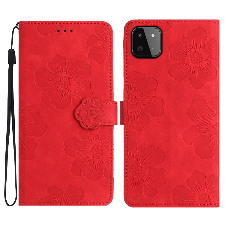 Custodia portafoglio in pelle con motivo floreale per Samsung Gal