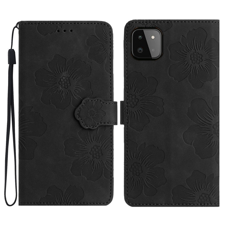 Custodia portafoglio in pelle con motivo floreale per Samsung Gal