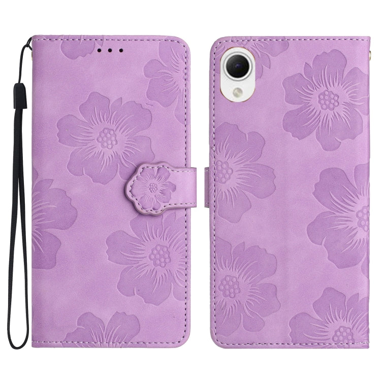 Custodia portafoglio in pelle con motivo floreale per Samsung Gal