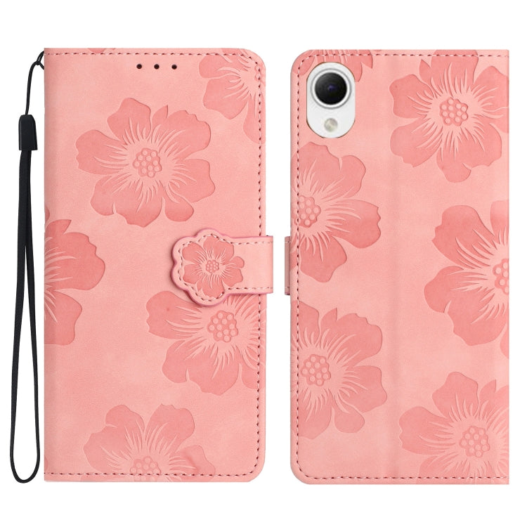 Custodia portafoglio in pelle con motivo floreale per Samsung Gal