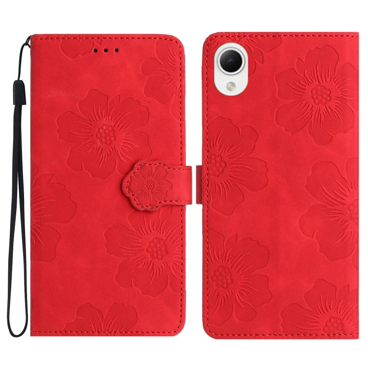 Custodia portafoglio in pelle con motivo floreale per Samsung Gal
