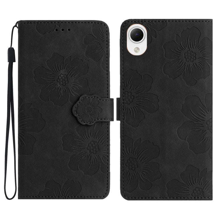 Custodia portafoglio in pelle con motivo floreale per Samsung Gal