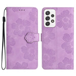Custodia portafoglio in pelle con motivo floreale per Samsung Gal