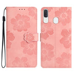 Custodia portafoglio in pelle con motivo floreale per Samsung Gal