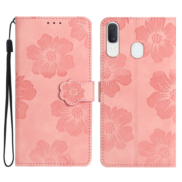 Custodia portafoglio in pelle con motivo floreale per Samsung Gal