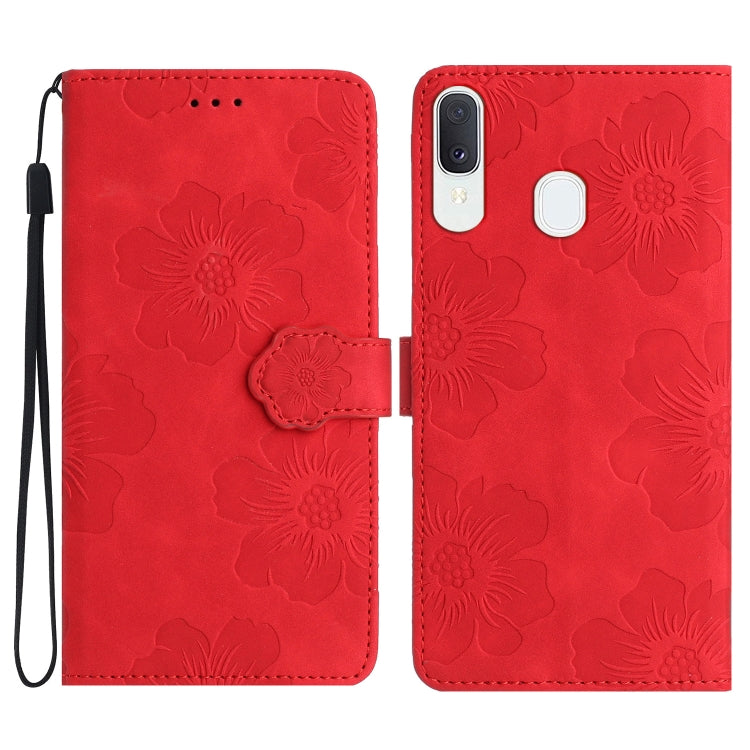 Custodia portafoglio in pelle con motivo floreale per Samsung Gal