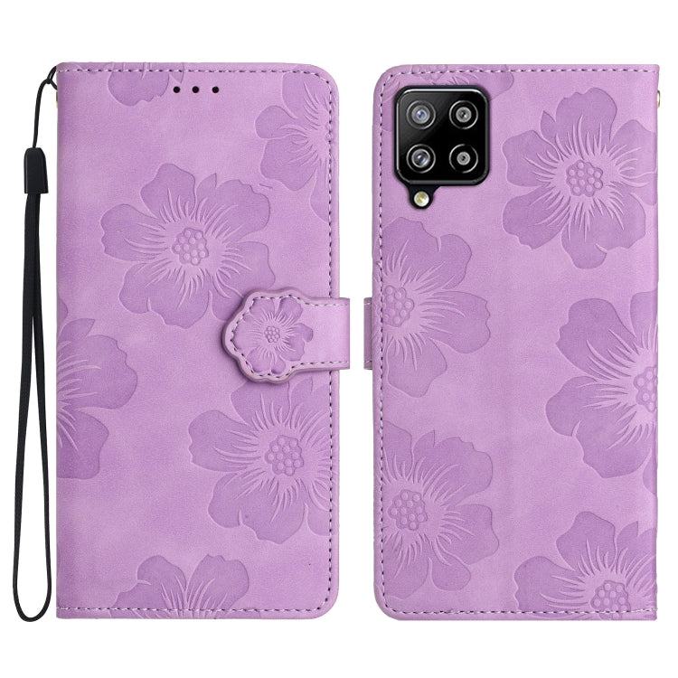 Custodia portafoglio in pelle con motivo floreale per Samsung Gal