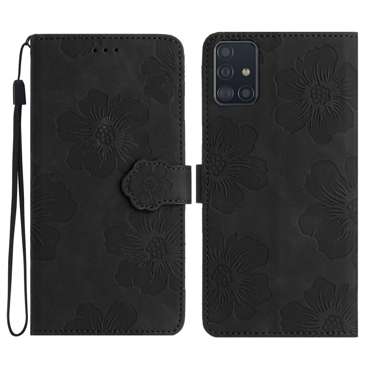 Custodia portafoglio in pelle con motivo floreale per Samsung Gal