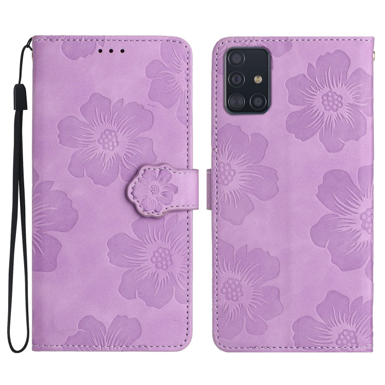 Custodia portafoglio in pelle con motivo floreale per Samsung Gal