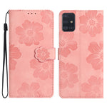 Custodia portafoglio in pelle con motivo floreale per Samsung Gal