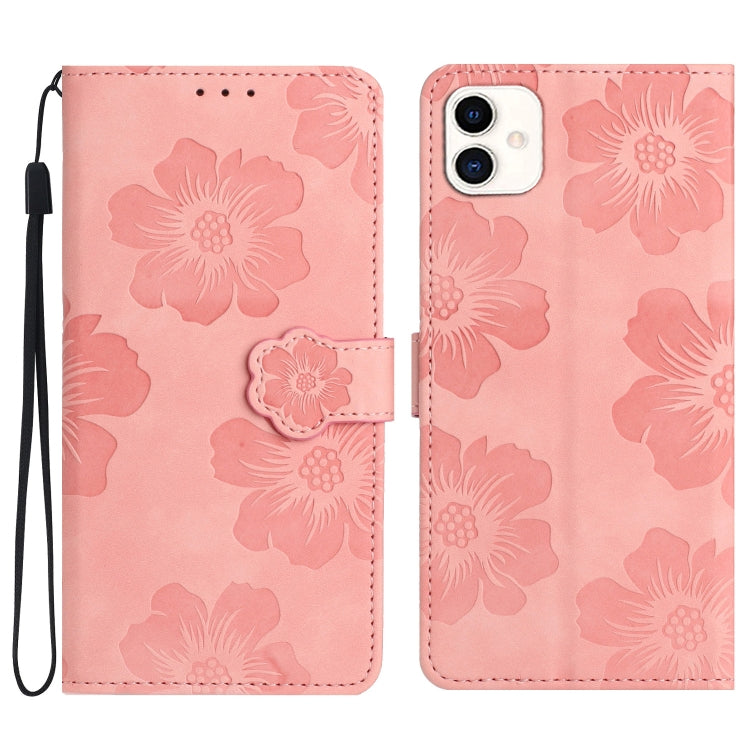 Custodia portafoglio in pelle con motivo floreale per Samsung